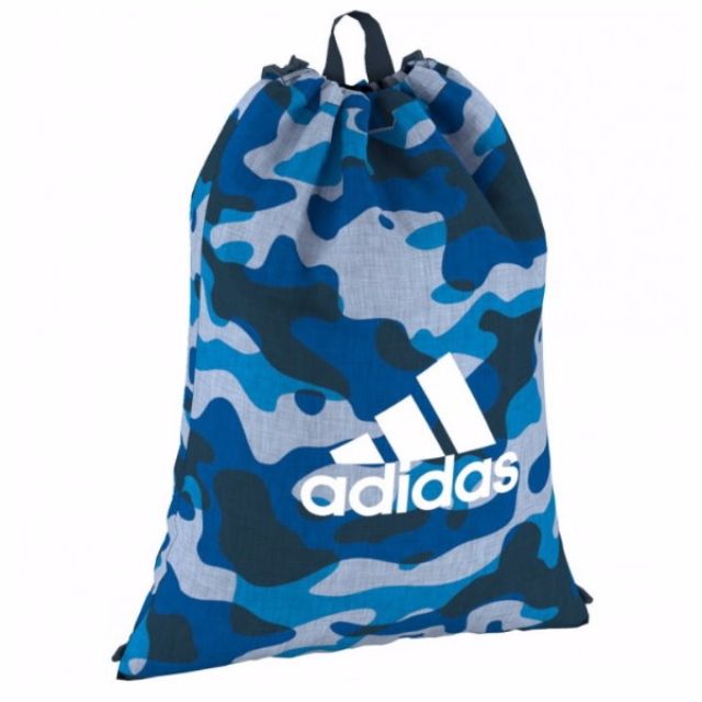 Adidas Training Camo Gym Bag White Blue AK0026