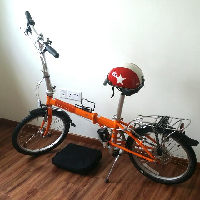 Dahon Bullet D7 Fodable Bicycle Orange Sports Equipment