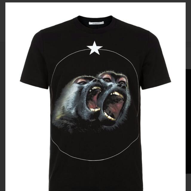 Givenchy Screaming Monkey T shirt Sz M, Men's Fashion, Tops & Sets, Tshirts  & Polo Shirts on Carousell