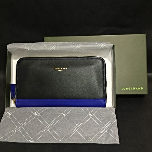 longchamp zip wallet