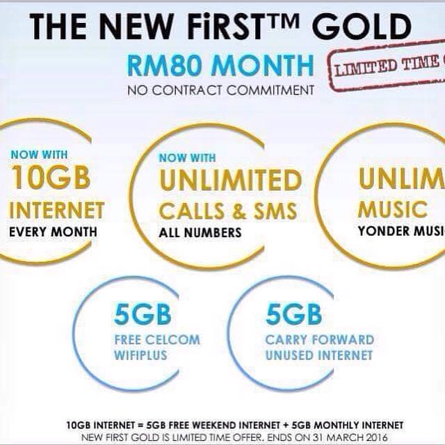 Celcom Postpaid First Gold 80 Electronics On Carousell