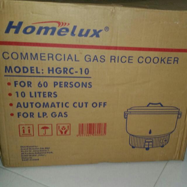 Homelux: Commercial Gas Rice Cooker, TV & Home Appliances, Kitchen ...