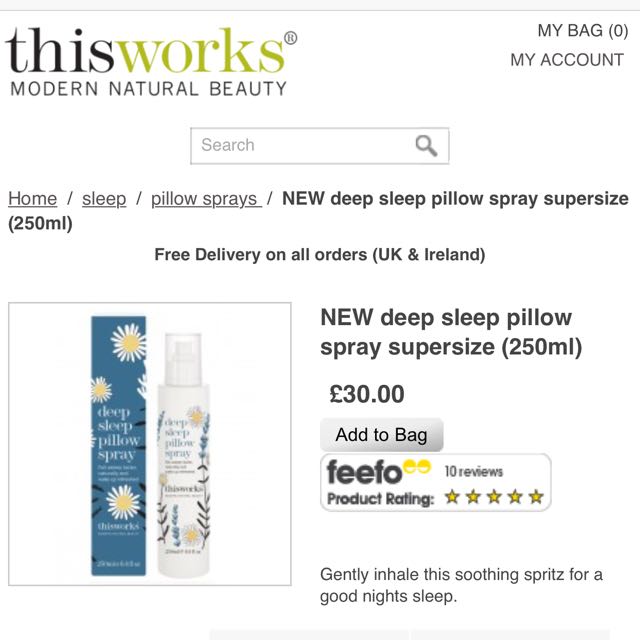 This Works Deep Sleep Pillow Spray Supersize 250ml, Beauty & Personal