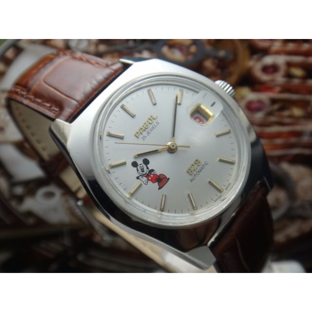automatic mickey mouse watch
