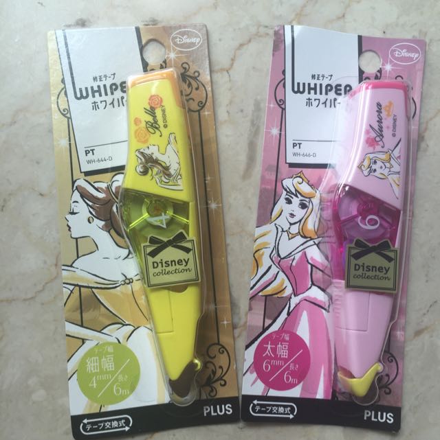 Bn Limited Edition Disney Princess Whiper Plus Correction Tape Women S Fashion On Carousell