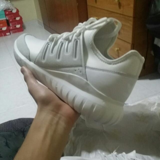 BNWT Adidas Tubular Radial Triple White US9.5 RESERVED Women s