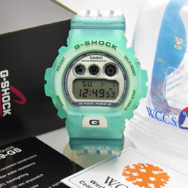 G Shock Dw 6900 Wc Manta Ray Green Jelly Coral Reef Fox Fire New Electronics On Carousell