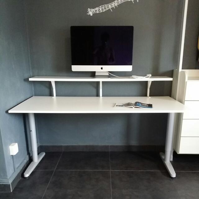 Ikea Galant Series Study Computer Table 160x80x72 82cm Plus Top