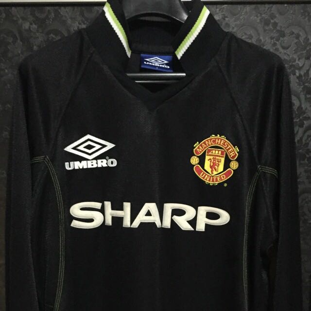 US$ 20.00 - 1999-2000 Man Utd White Away Long Sleeve Retro Soccer Jersey  (长袖) - m.