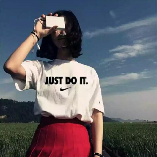 Nike Just Do It Unisex Casual Couple Shirt Preorder Women s Fashion Tops Shirts on Carousell