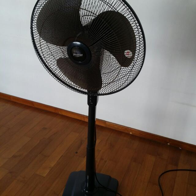 2 MISTRAL 18 Inch Pedestal Fans With Remote, Furniture & Home Living