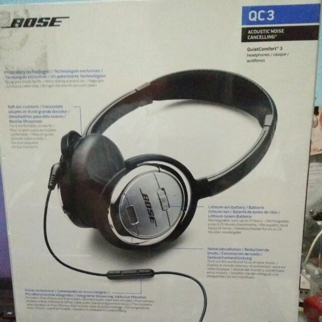 Bose QC3 acoustic noise cancelling Headphones Computers Tech
