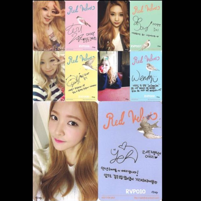 Cheap Instocks Wts Red Velvet Ice Cream Cake Icc Photocard