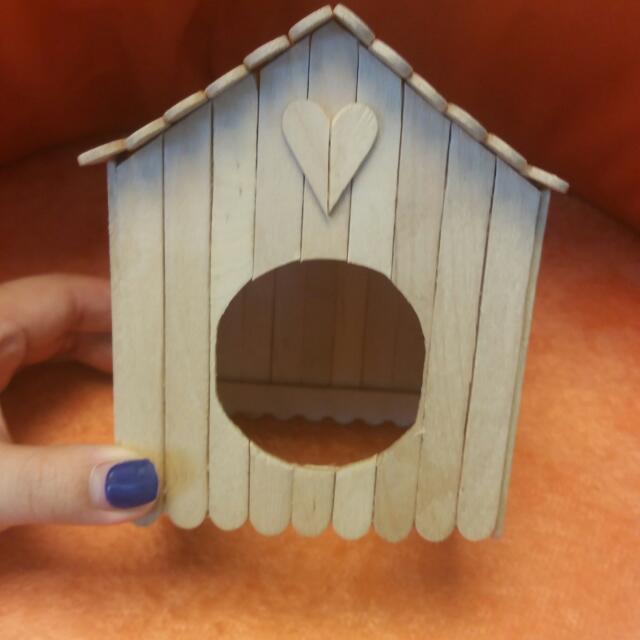 Handmade Wood House For Hamster Pet Supplies On Carousell