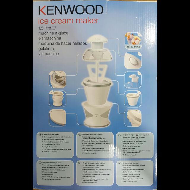 Kenwood Icecream Maker IM280, TV & Home Appliances, Kitchen Appliances