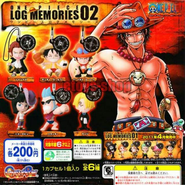 One Piece Log Memories 2 Figure Strap Gashapon Hobbies Toys Memorabilia Collectibles Fan Merchandise On Carousell