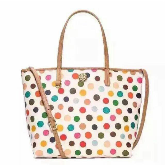 Tory burch polka dot tote hotsell