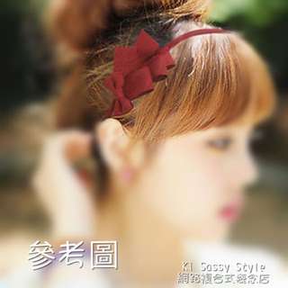 現貨❤️飾品❤️韓版推薦款·多層蝴蝶結造型髮箍(有2色可選～）