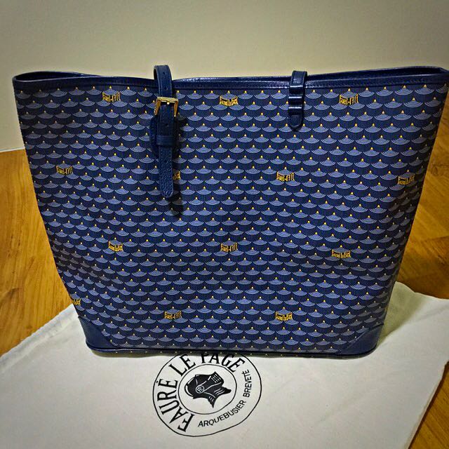 Daily battle cloth tote Fauré Le Page Blue in Cloth - 21388924