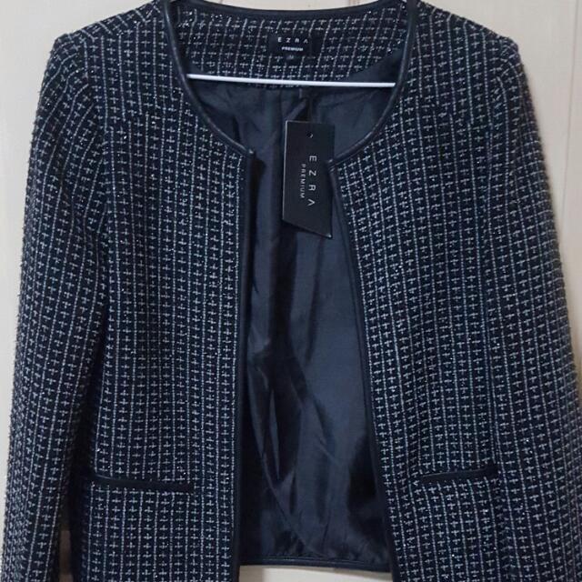 Luxe Tweed Jacket ( ZALORA), Women's Fashion, Coats, Jackets and