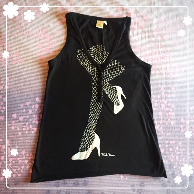 Paul Frank Sleeveless Top Size Small Goth Pastel Grunge