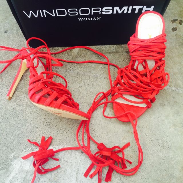 Windsor Smith Crazie Red Heels Women s Fashion on Carousell