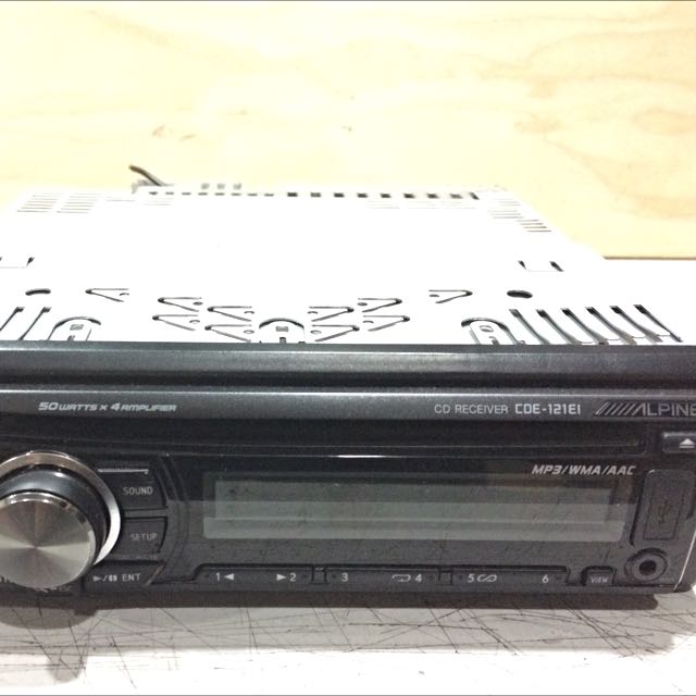 Alpine CDE121EI USB Disc Player, Car Accessories on Carousell