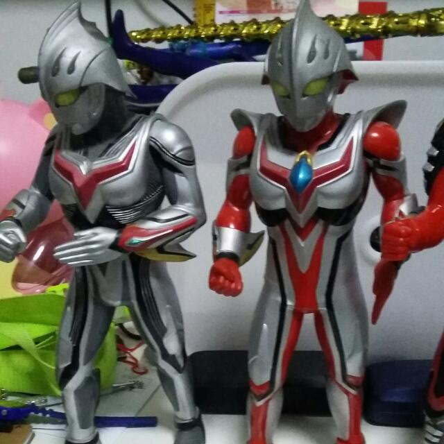 Ultraman Nexus Set Of 4 Original Banpresto Very Rare To Get Them In A Set Low Price Height Approx 38cm Toys Games On Carousell Ukuran 16 x 23 cm bahan plastil dengam baterai ada suara dan lampu. ultraman nexus set of 4 original banpresto very rare to get them in a set low price height approx 38cm