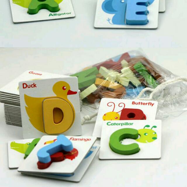Alphabet Blocks Puzzle, Hobbies & Toys, Toys & Games on Carousell