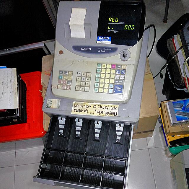 Casio te hotsell 100 cash register