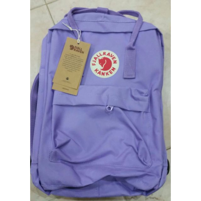 light purple fjallraven kanken