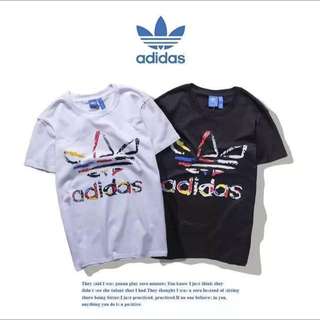 Adidas三葉草 新款時尚潮流圓領短袖
