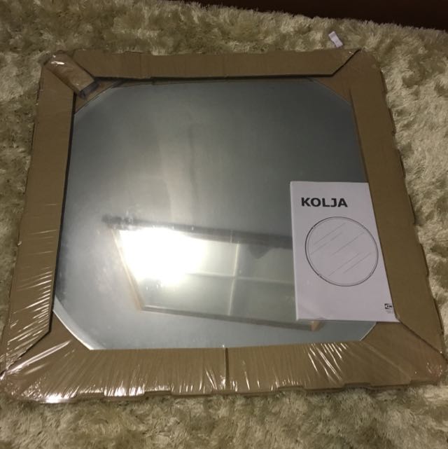 Ikea NEW KOLJA mirror round 55cm, Furniture & Home Living, Furniture, Tables & Sets on Carousell