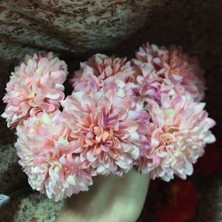 仿真花 橘紅/粉紅