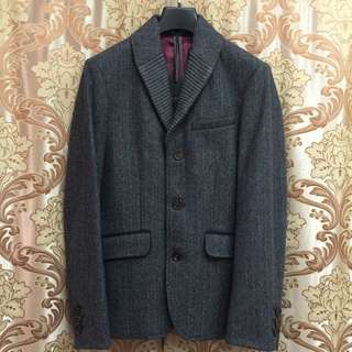 降價Ted Baker羊毛人字紋單叉西裝外套uk:2號