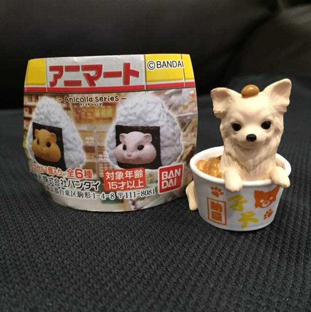 全新 日本bandai 可愛動物便利商店便利超商納豆犬吉娃娃小狗點心狗扭蛋轉蛋擺飾 玩具在旋轉拍賣