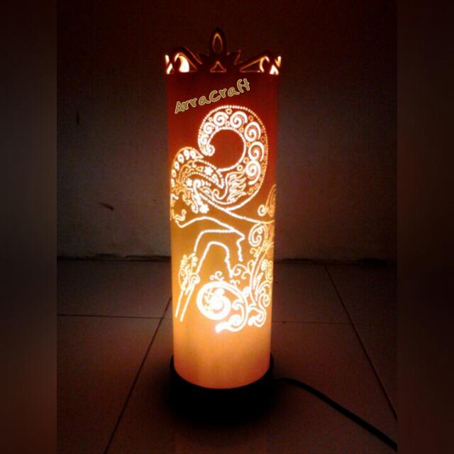 Arra Lampu Hias Pvc Motif Wayang Design Craft On Carousell