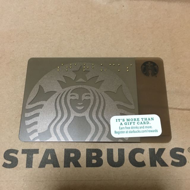 Starbucks Bronze Siren Braille Gift Card From USA 2015, Everything Else