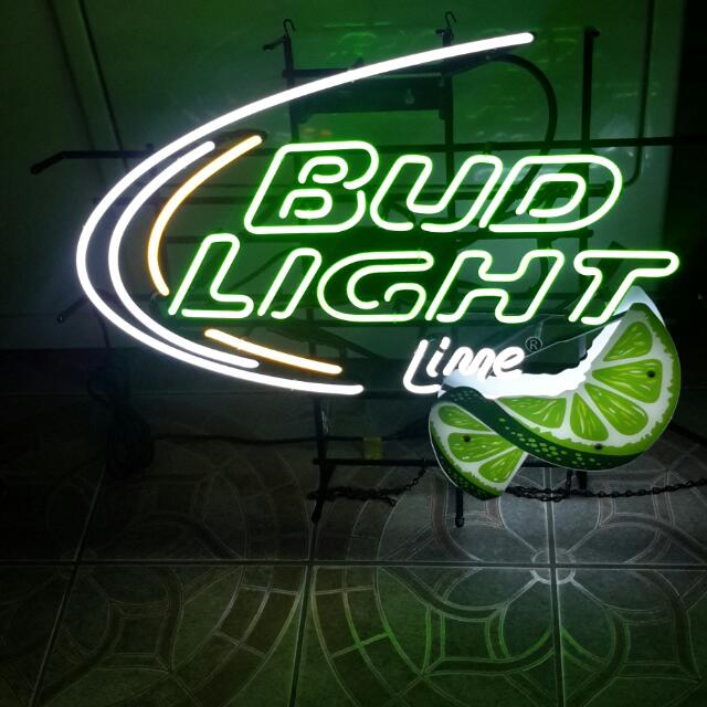 Bud light lime sales neon sign