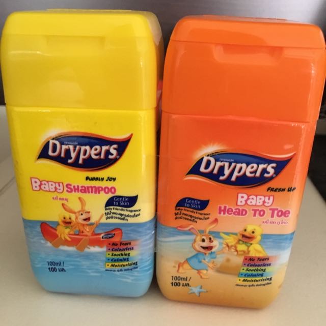 Drypers Baby Shampoo & Head To Toe Body wash, Babies & Kids, Bathing