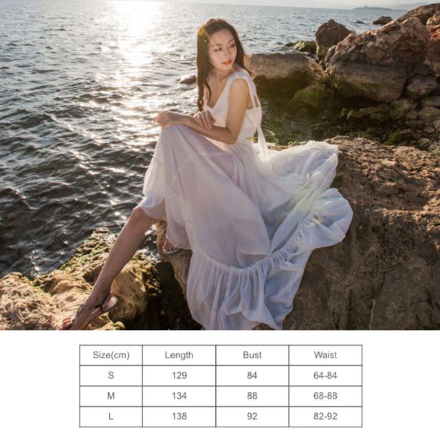 Wallpaper Flowy Elegant Beach Holidays Suited Hermaine Boho Chic Simple Maxi Dress White Red Code E886 Women S Fashion On Carousell Free