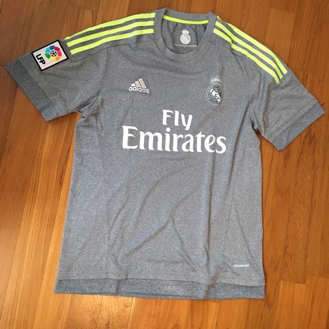 Original Adidas Real Madrid Away Jersey, Sports Equipment, Sports
