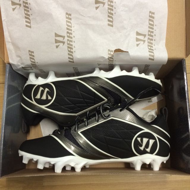 Warrior Burn 6.0 Speed Low Cut Cleats White Black Men s Fashion
