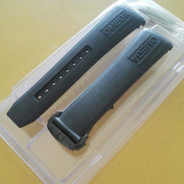 omega rubber strap 21mm