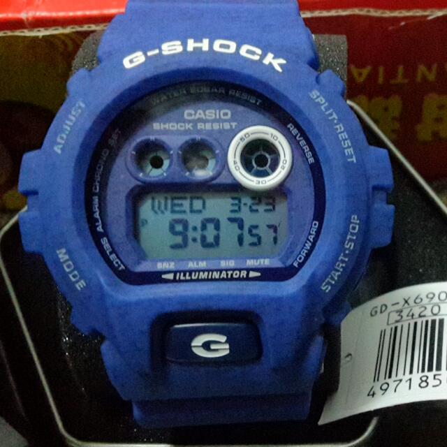 Casio G-Shock GDX 6900 HT 2 ER SMURF, Everything Else on Carousell