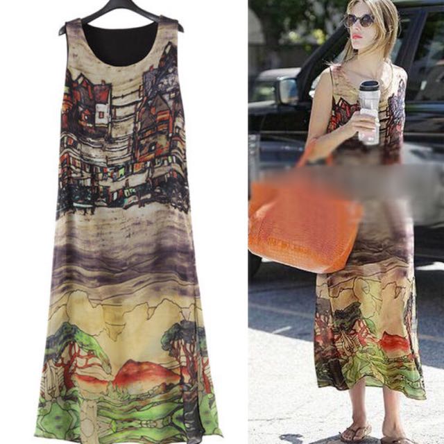 City Landscape Abstract Art Style Design Print Osbourne Sleeveless
