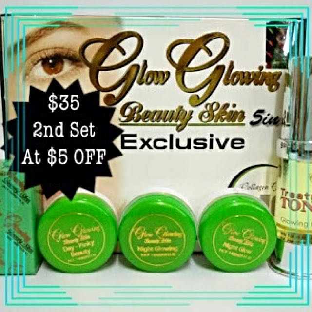 Set Glow Glowing 5 In 1 Glow Glowing 5 In 1 Exclusive Aqmiha Com