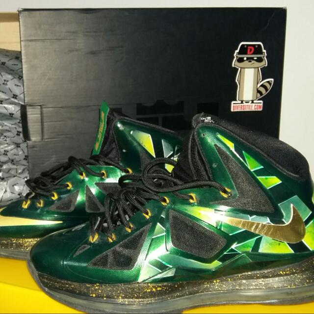 Lebron X EMARALD Custom By Diversitile Men s Fashion Activewear on Carousell