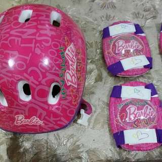 Barbie Helmet & Gear For Rollerblade