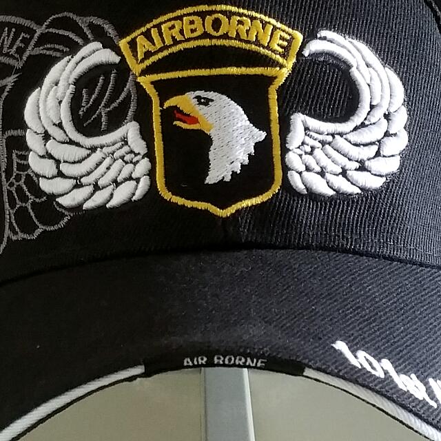 Get Wallpaper Airborne Cap 101st Black Embroidered Durable Canvas Velcro Desktop Wallpaper